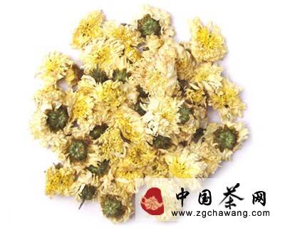 做菊花茶的小女孩